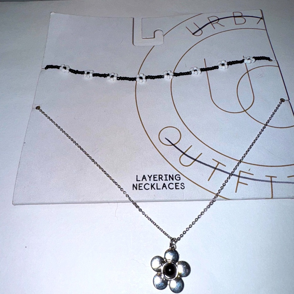 Urban Outfitters Layering Daisy Necklaces, NEW